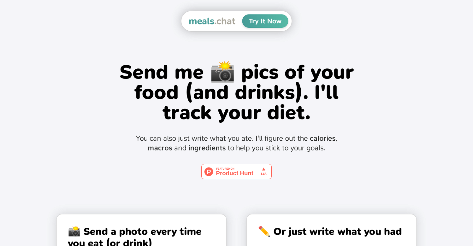 Meals.chat website
