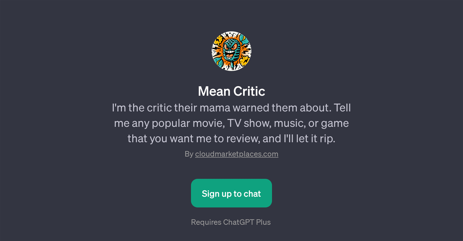 Mean Critic website