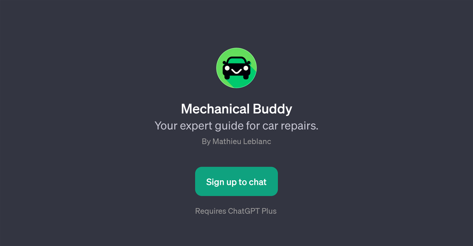 Mechanical Buddy website