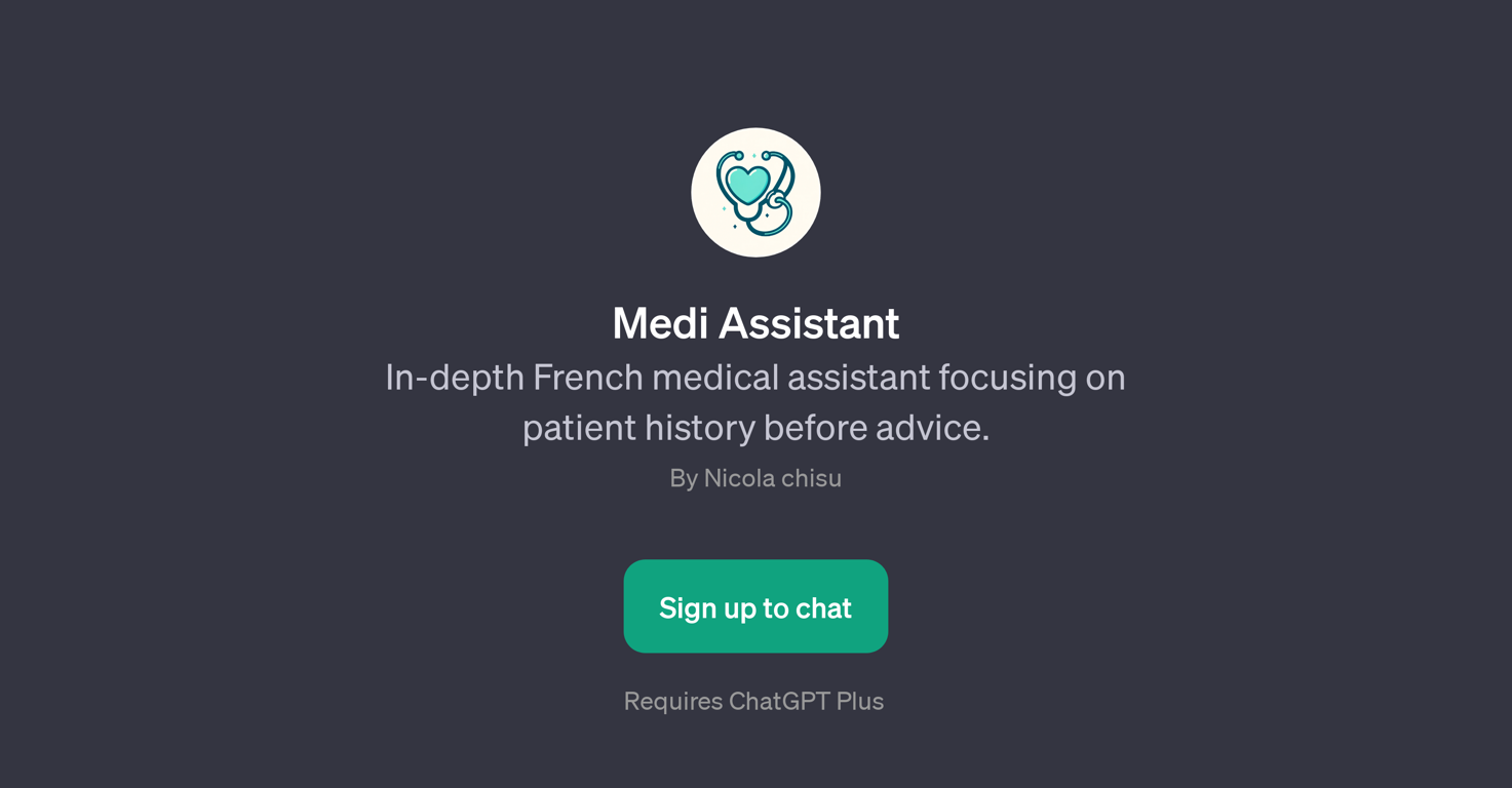Medi Assistant website