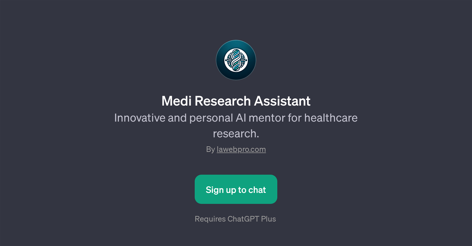 Medi Research Assistant website