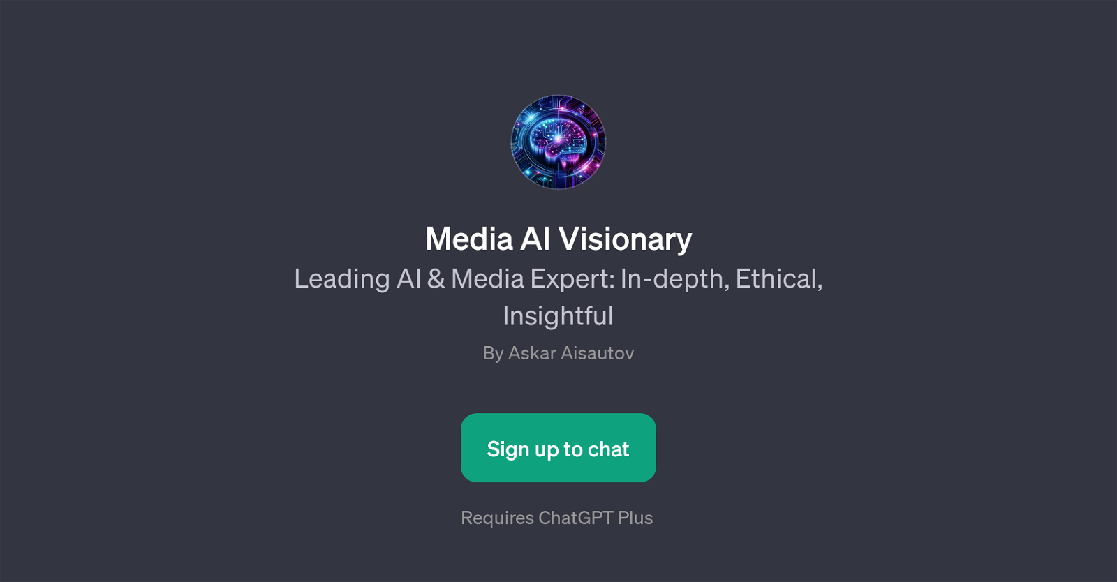 Media AI Visionary website