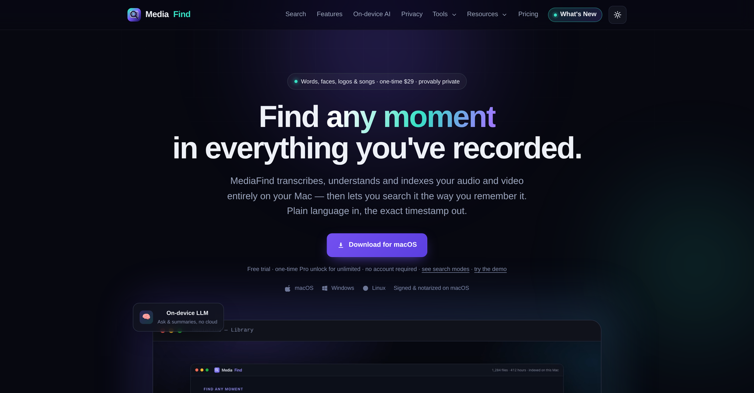 MediaFind website