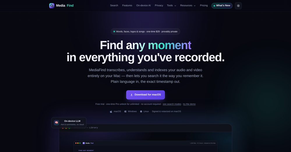 MediaFind website