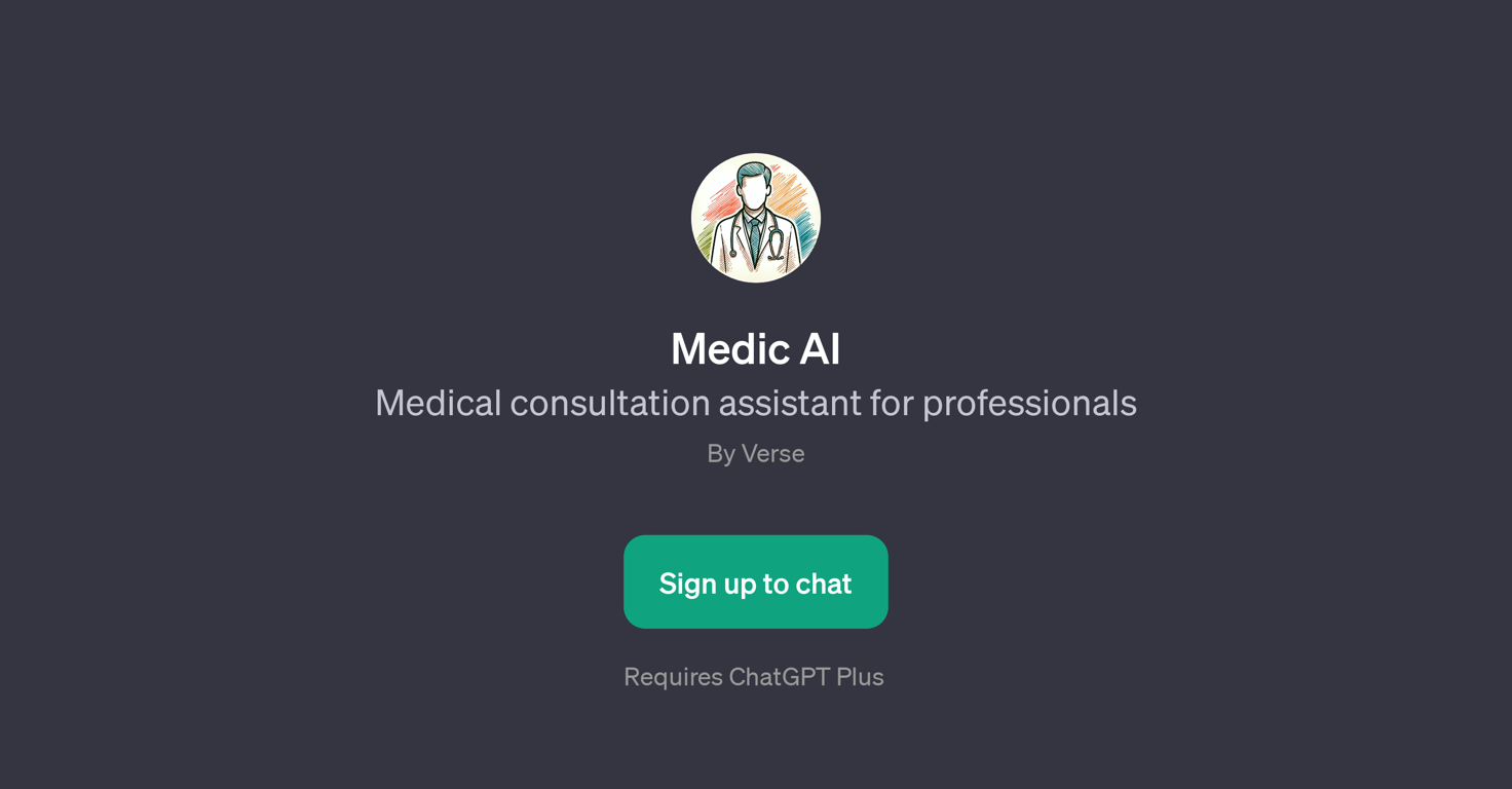 Medic AI website