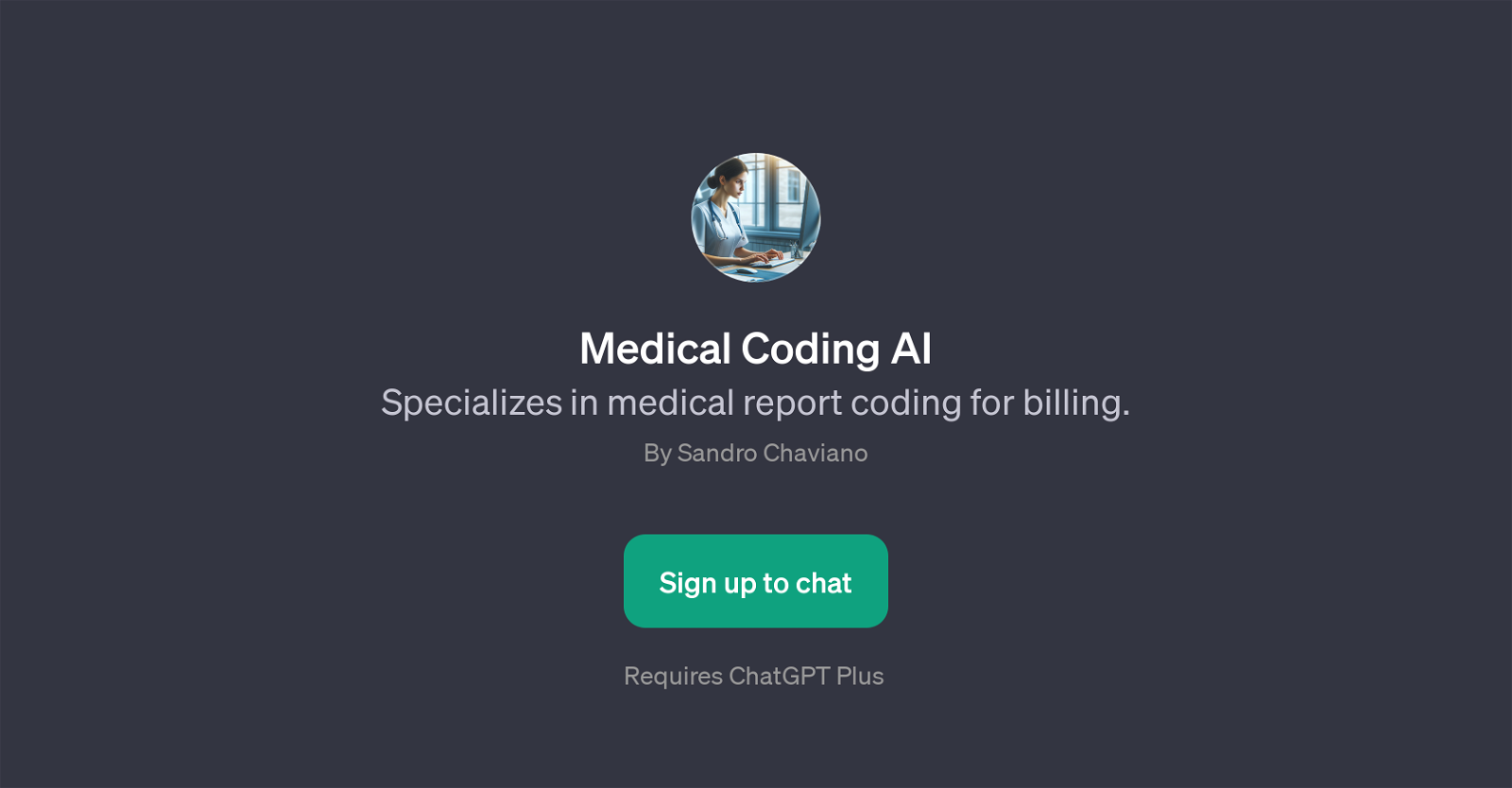 Medical Coding AI website