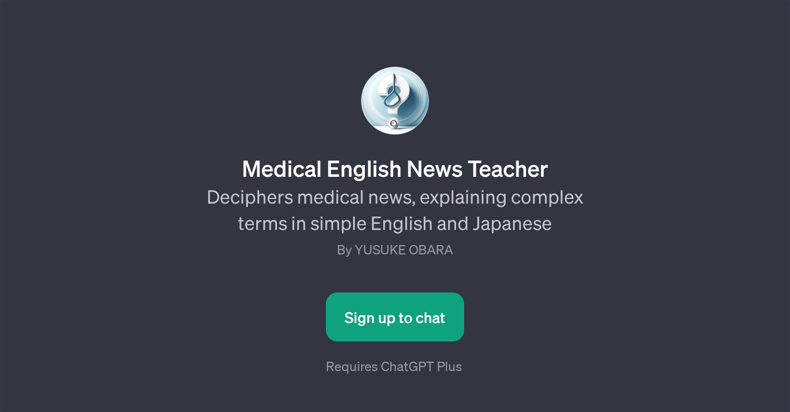 Medical English News Teacher website