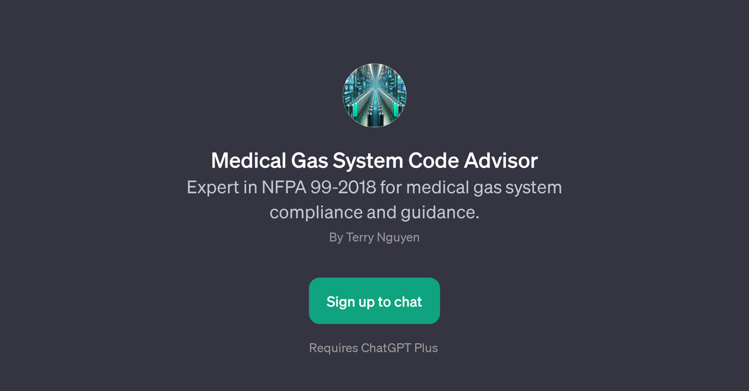 Medical Gas System Code Advisor website