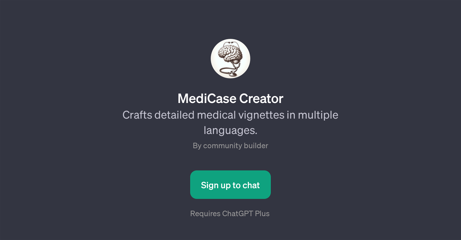 MediCase Creator website