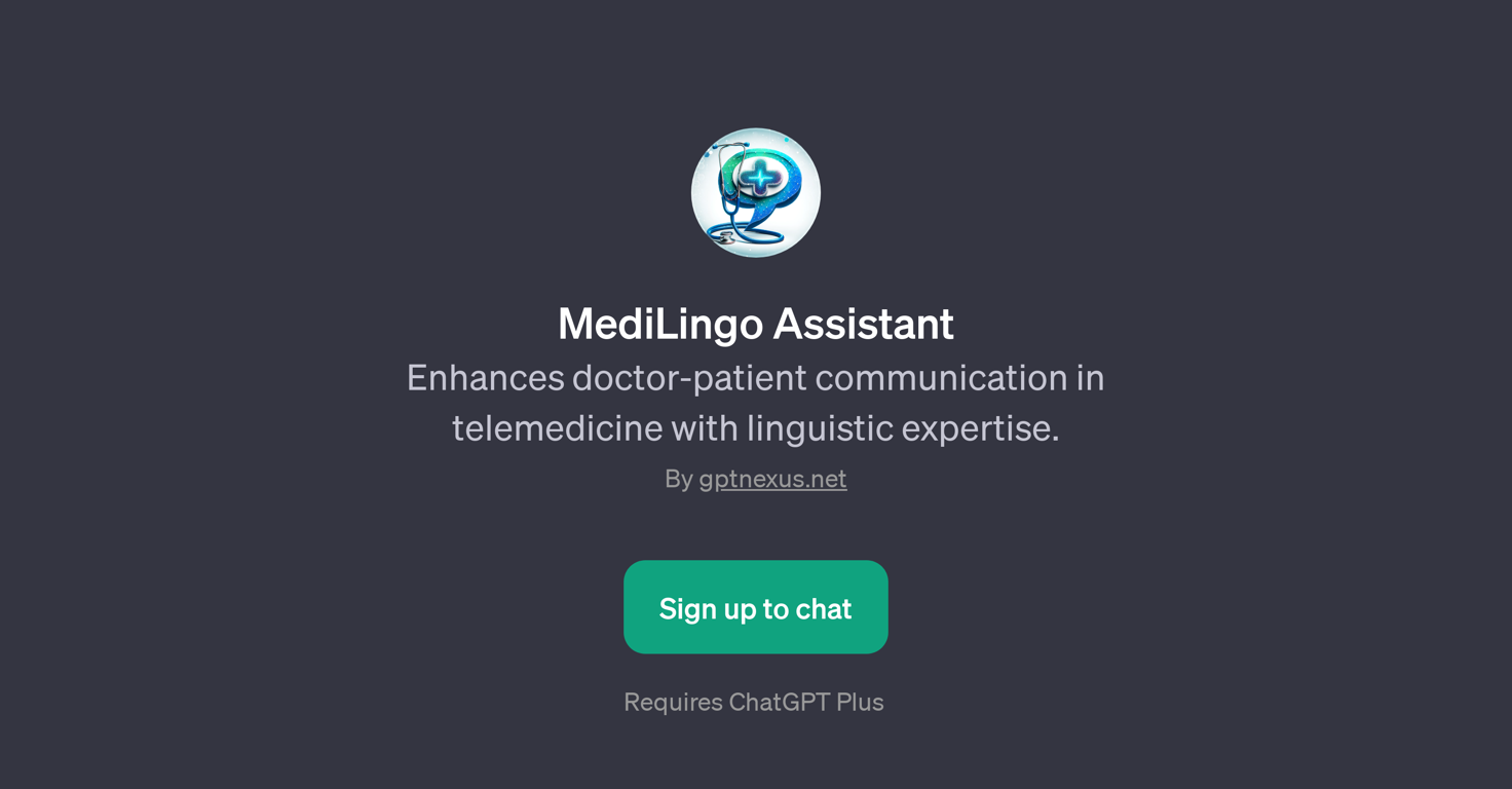 MediLingo Assistant website