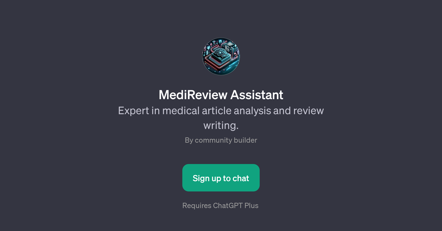 MediReview Assistant website