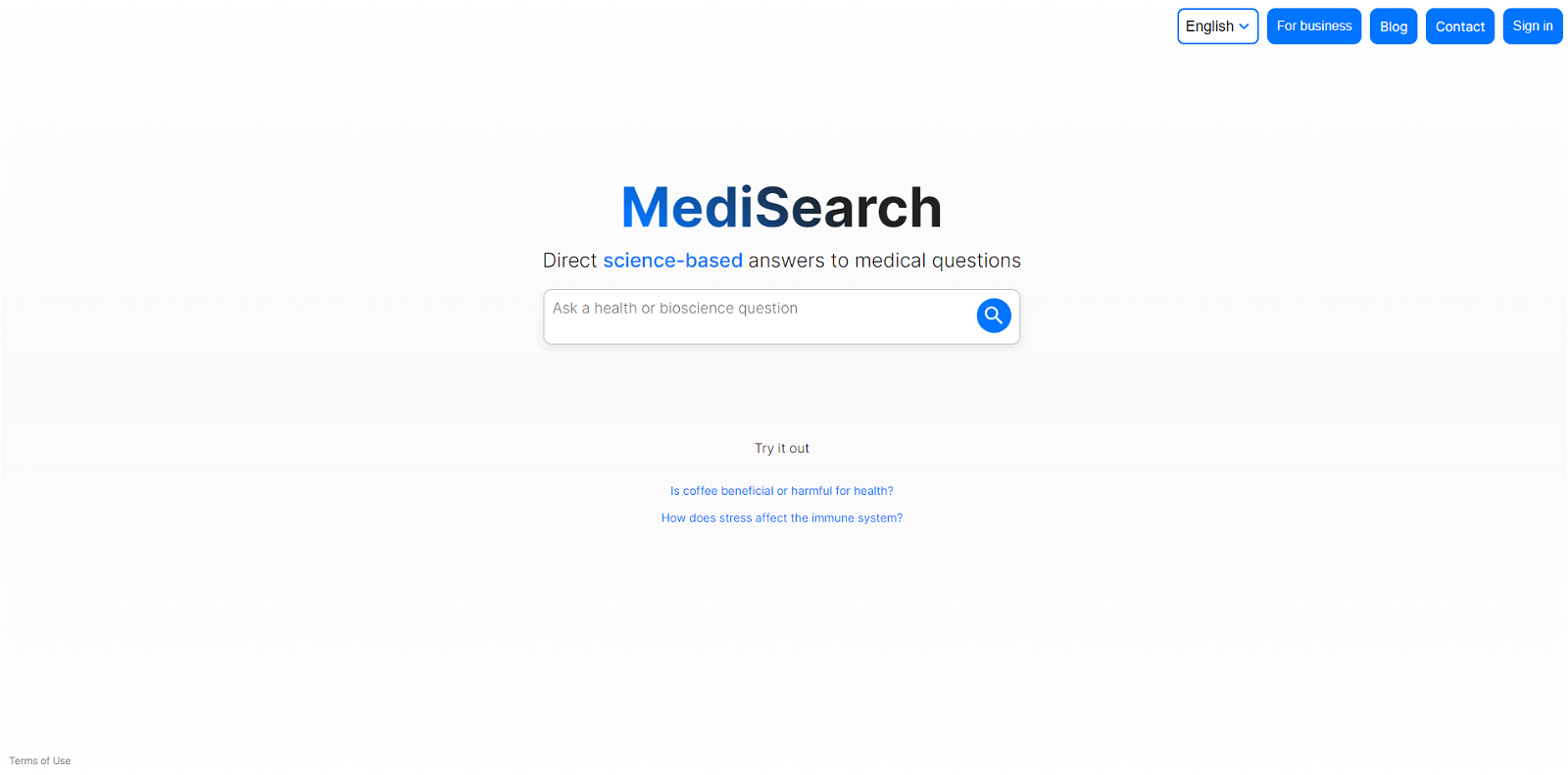 MediSearch website