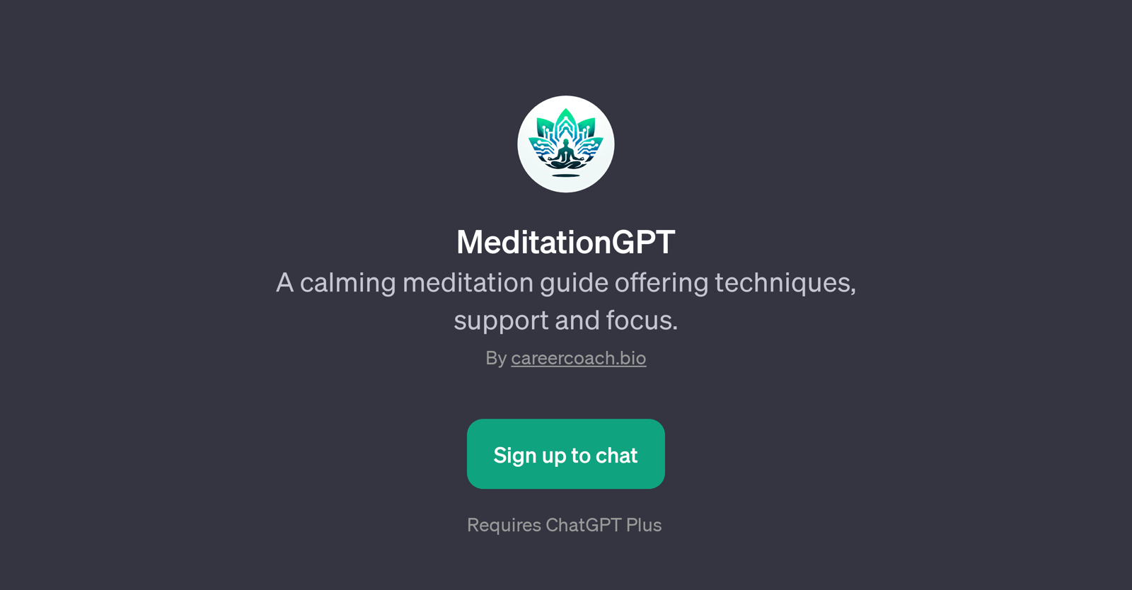 MeditationGPT website