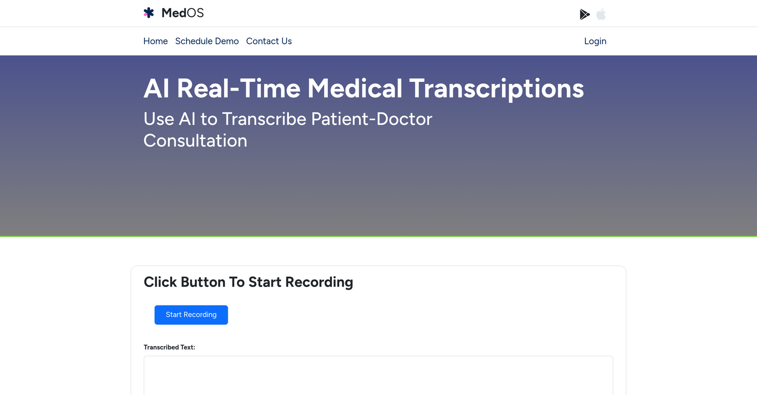 MedOS | AI Real-Time Medical Transcriptions - AI Tool For Medical ...