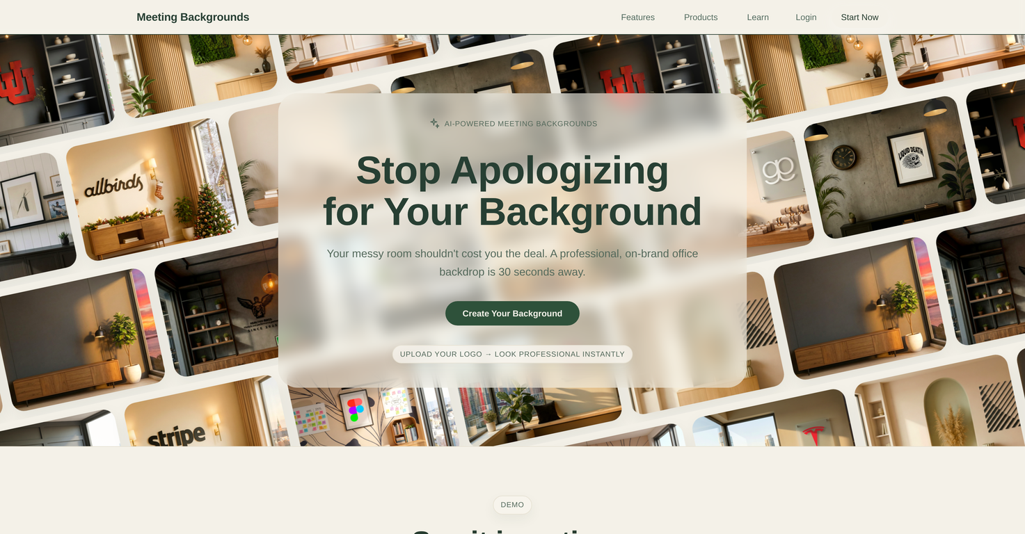 Meeting Backgrounds website