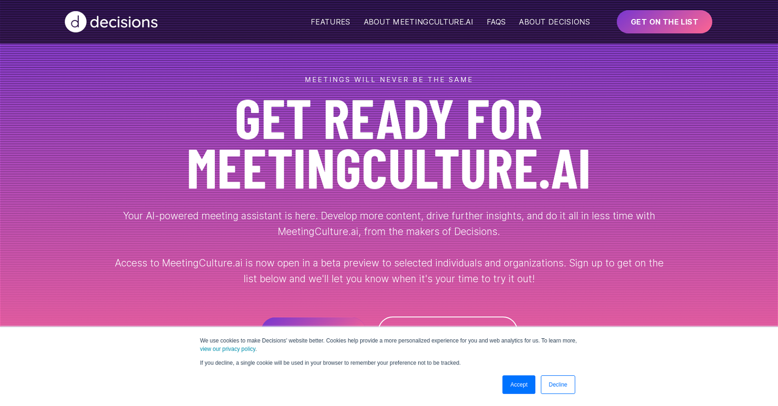 Meeting culture website