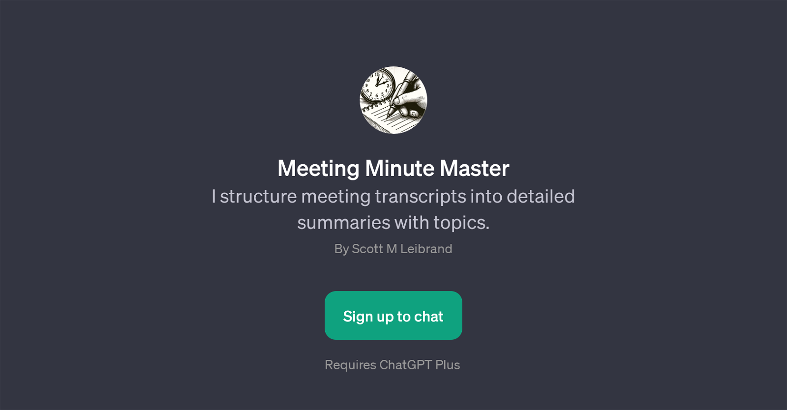 Meeting Minute Master website