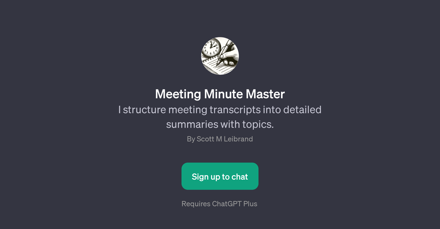 Meeting Minute Master website