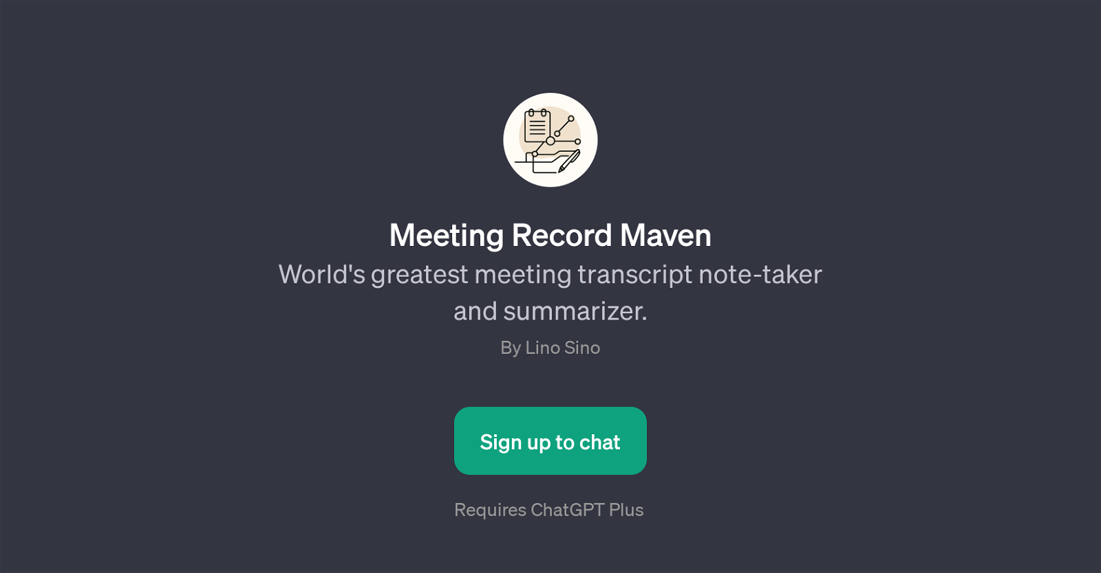 Meeting Record Maven website