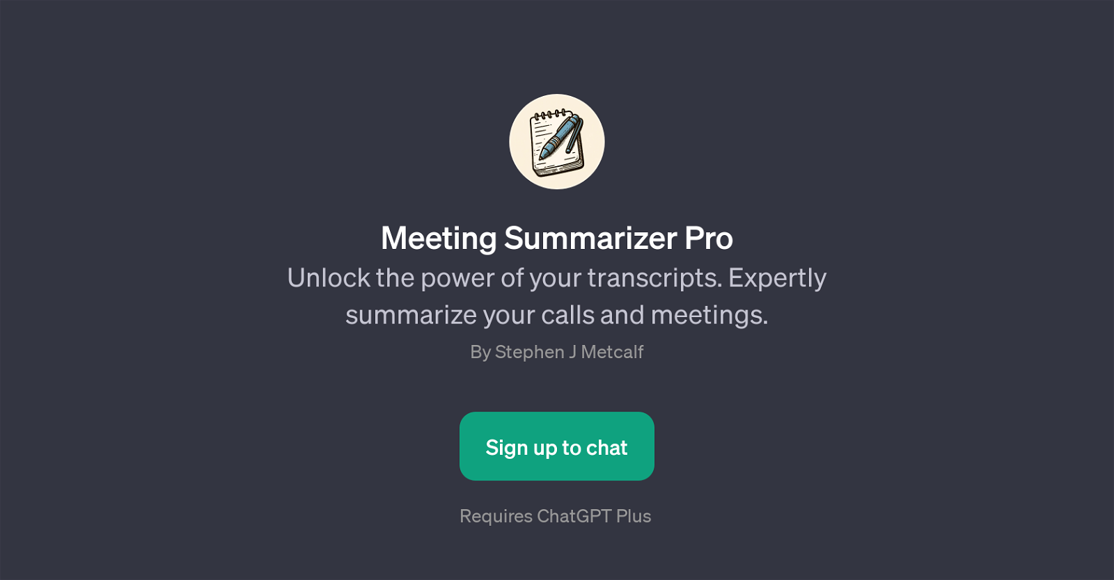 Meeting Summarizer Pro website