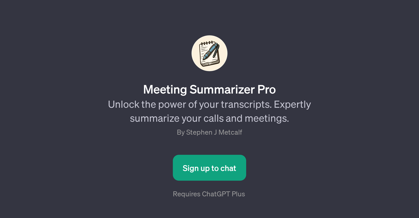 Meeting Summarizer Pro website