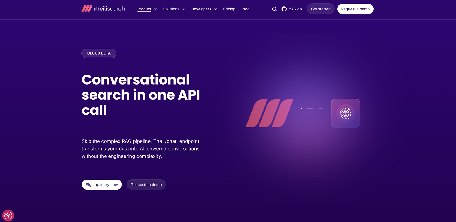 Meilisearch website