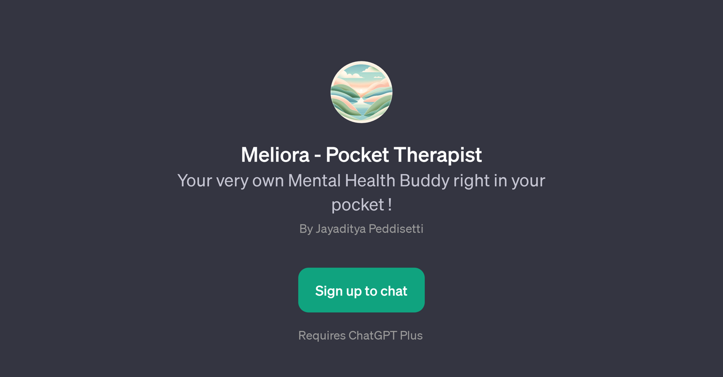 Meliora - Pocket Therapist website