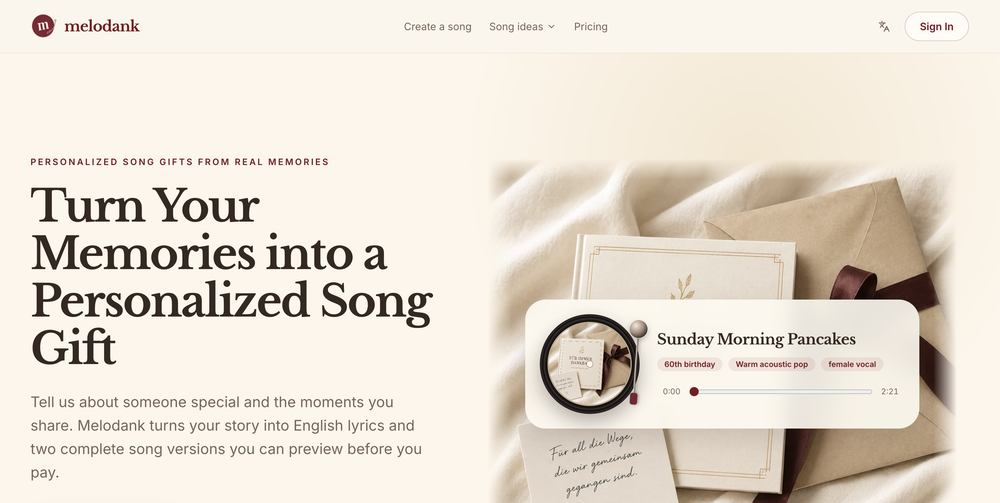 Melodank website
