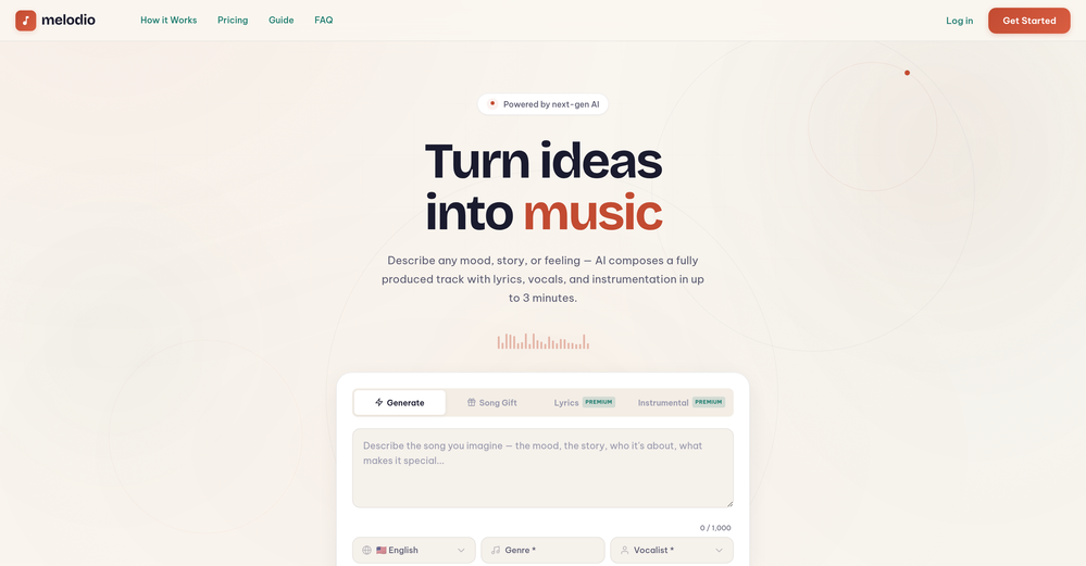 Melodio website