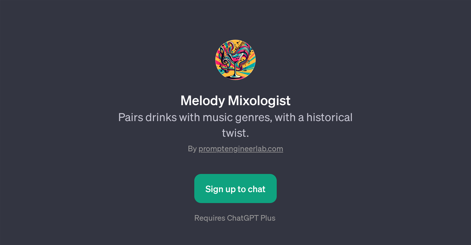 Melody Mixologist website