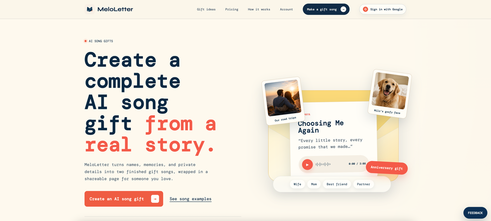 MeloLetter website