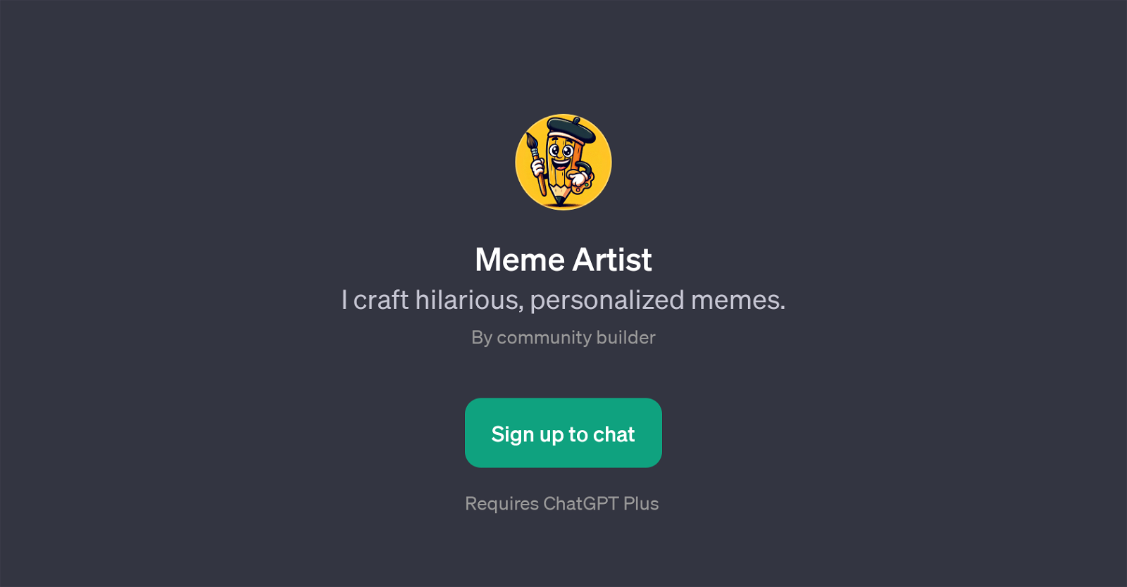 Meme Artist website