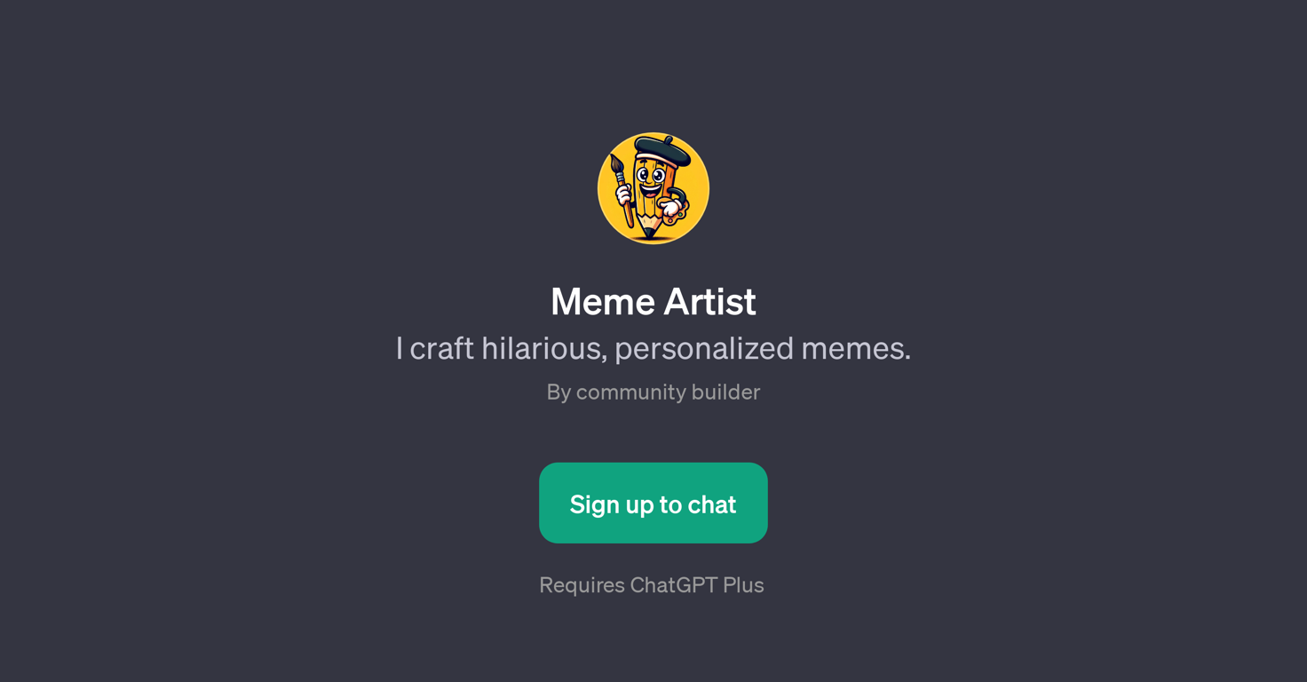 Meme Artist website