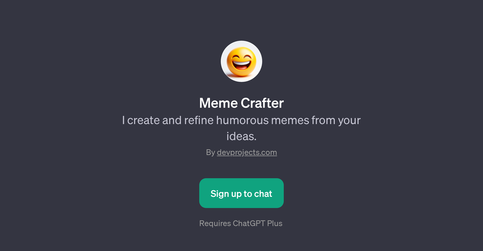 Meme Crafter website