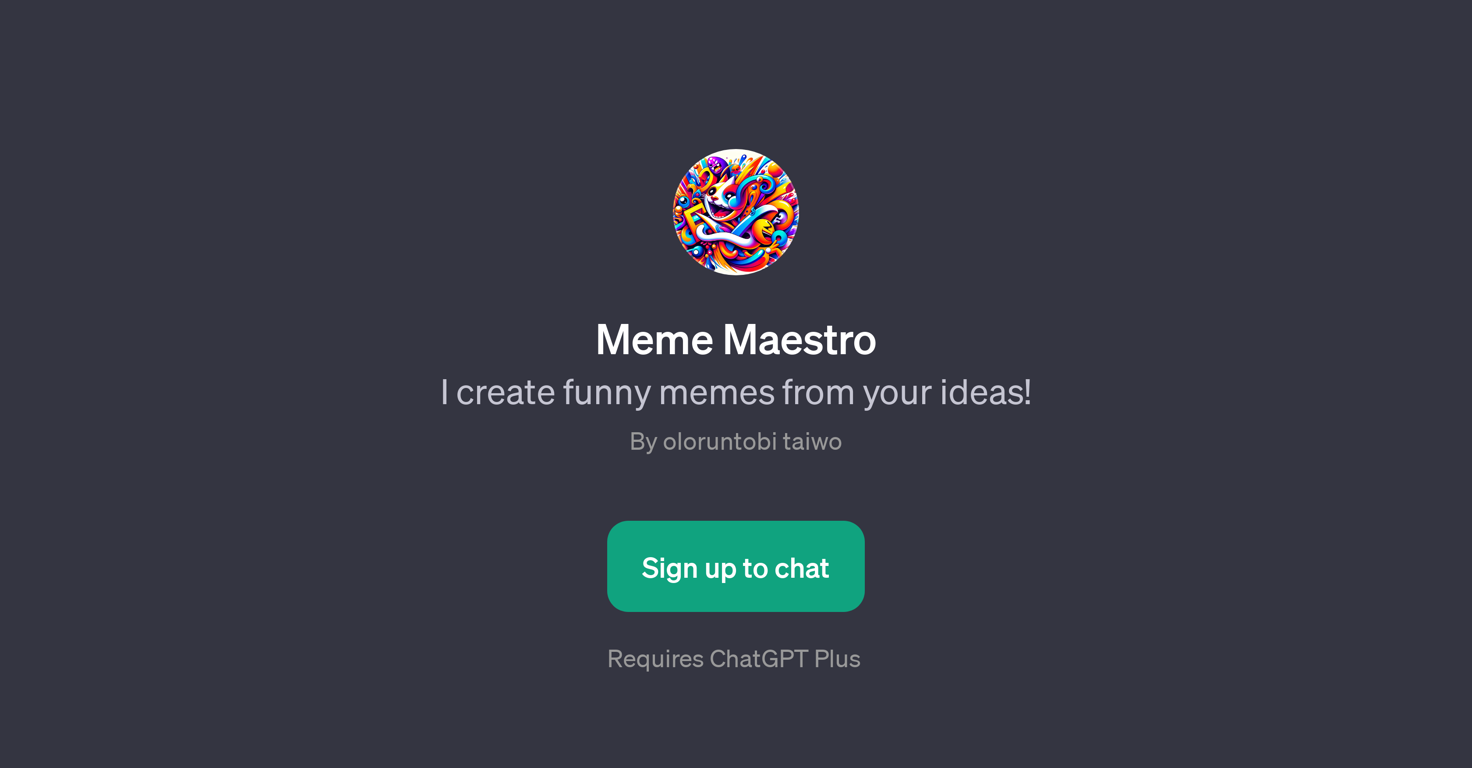 Meme Maestro website