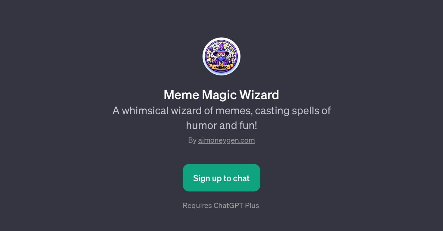 Meme Magic Wizard website