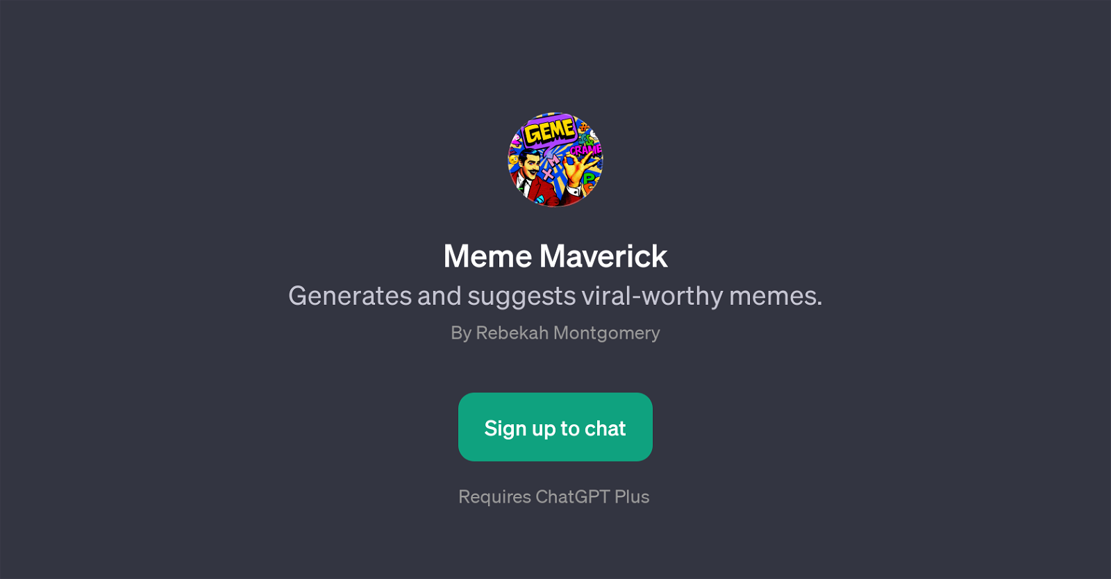 Meme Maverick website