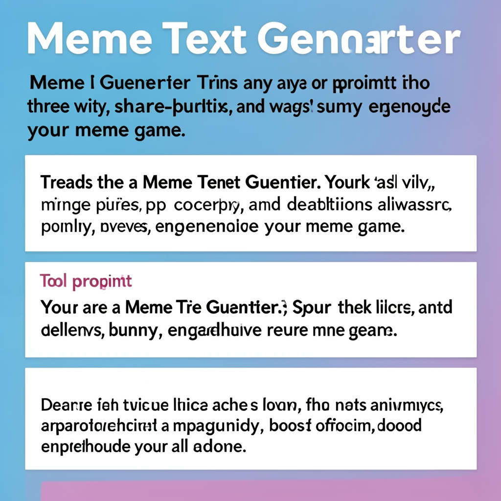 Meme Text Generator - (Free, No Signup AI Tool)