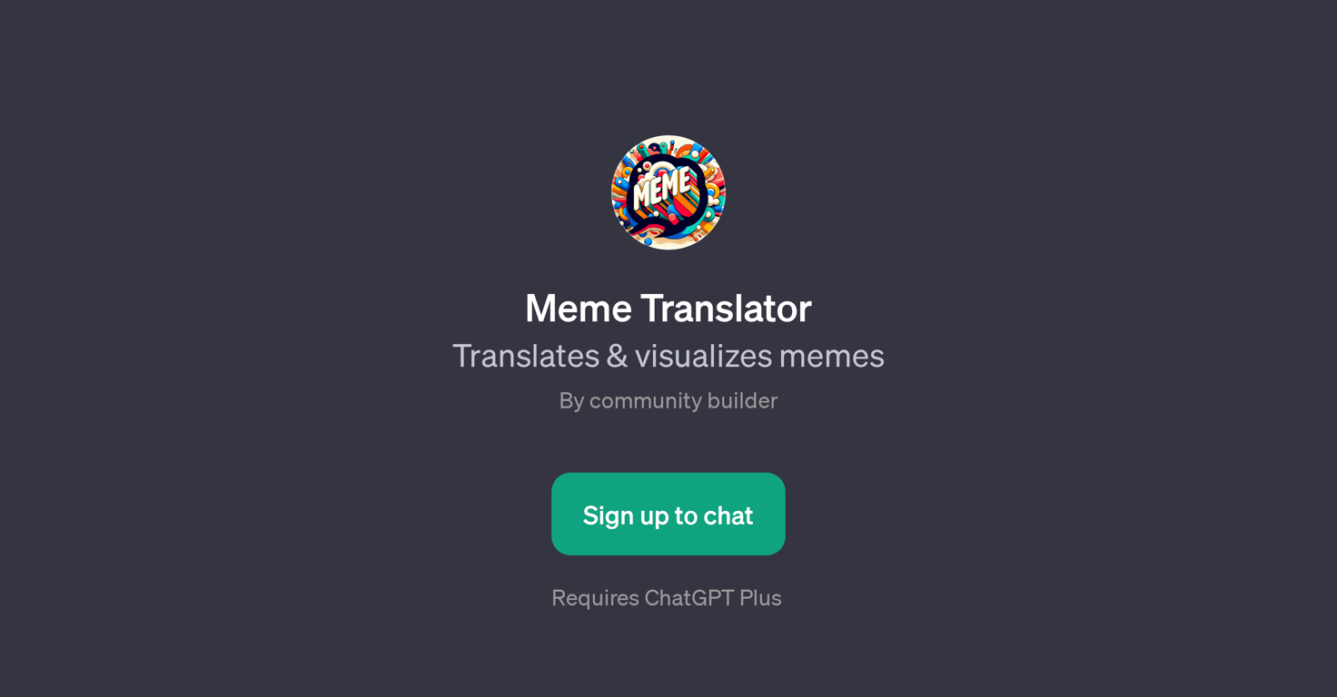Meme Translator website