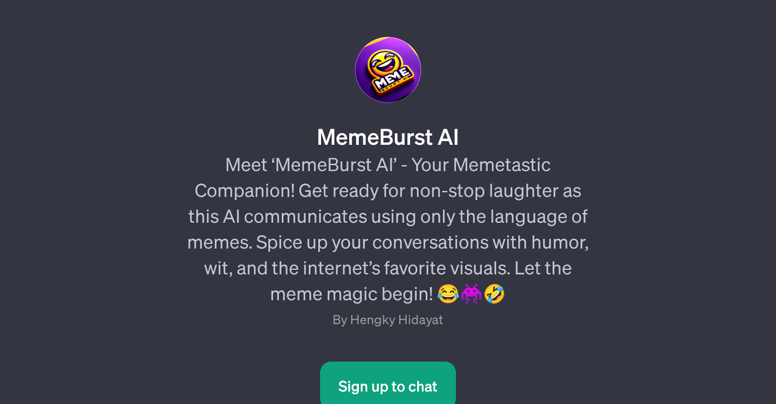 MemeBurst AI website