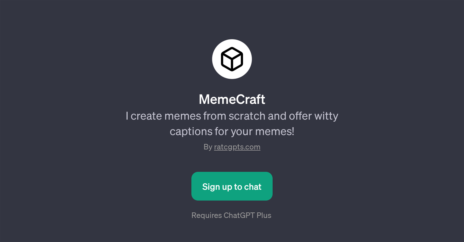 MemeCraft website