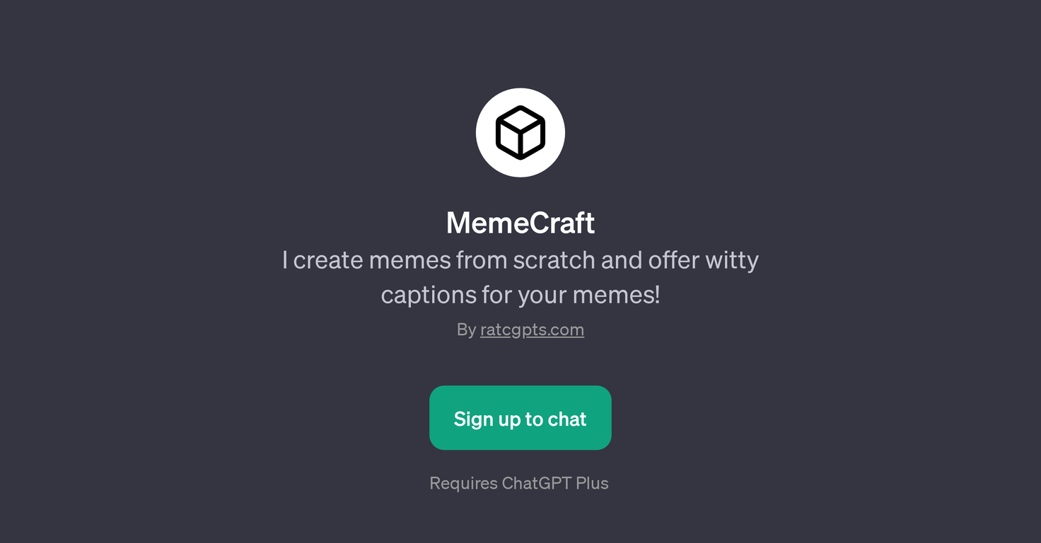 MemeCraft website