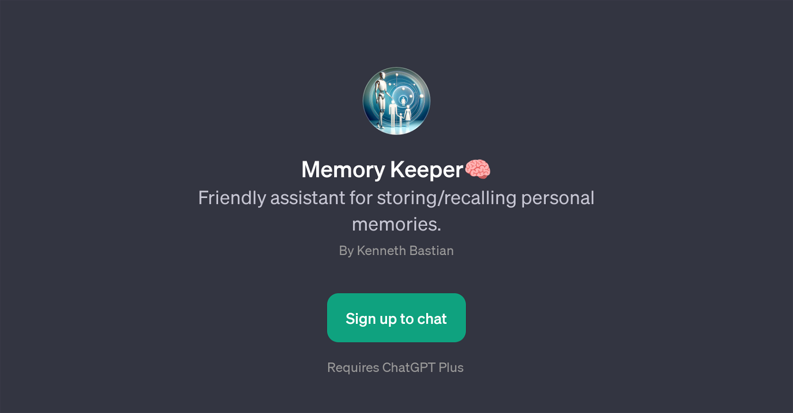 Memory Keeper website