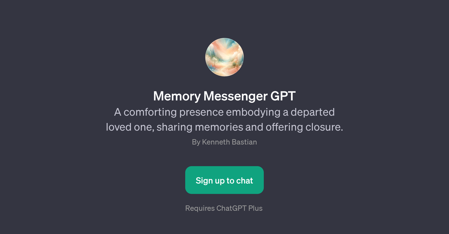 Memory Messenger GPT website