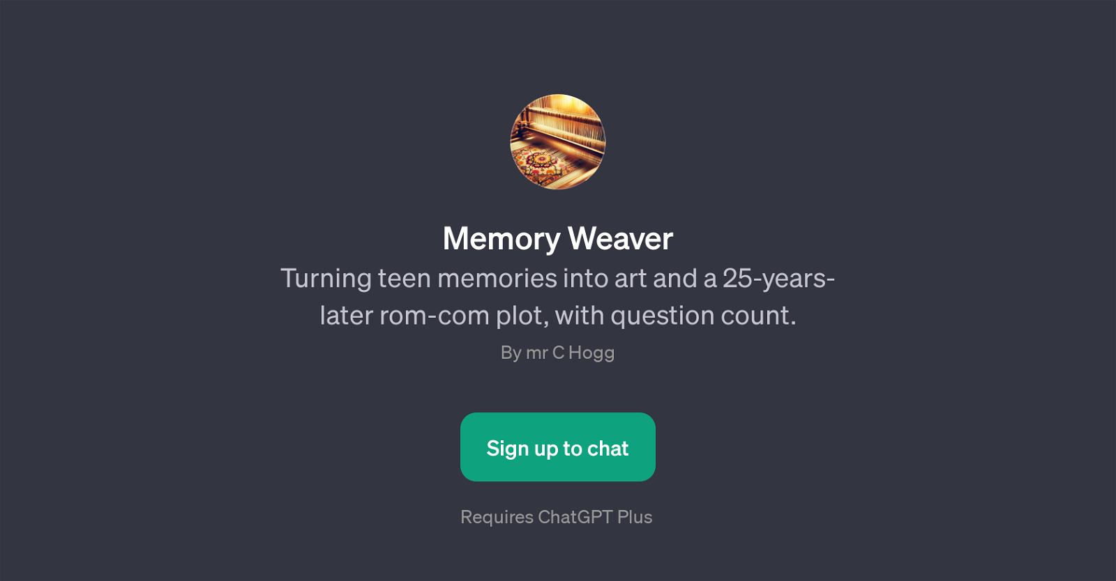 Memory Weaver website
