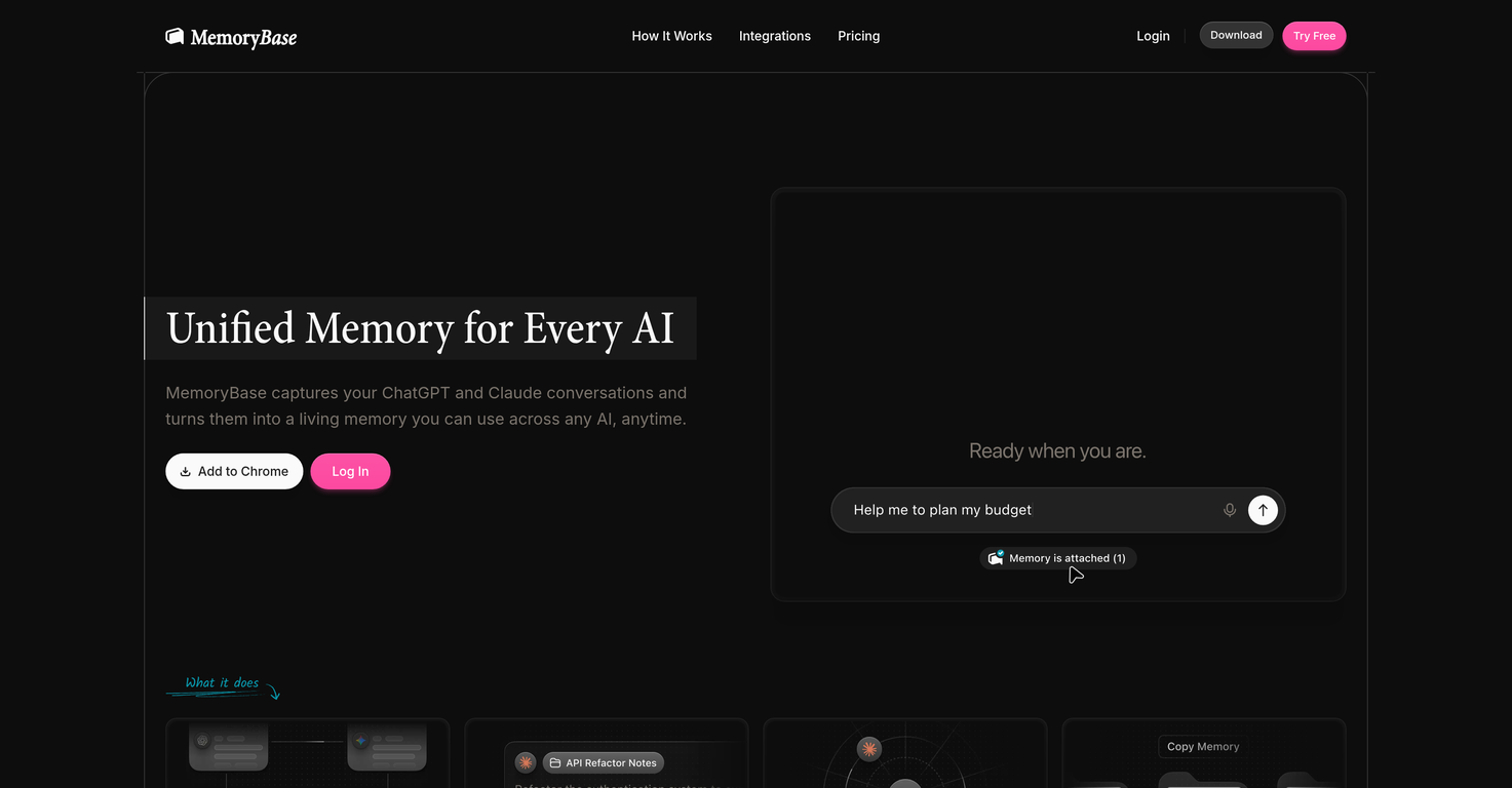 MemoryBase website