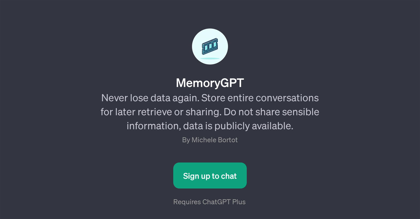 MemoryGPT website