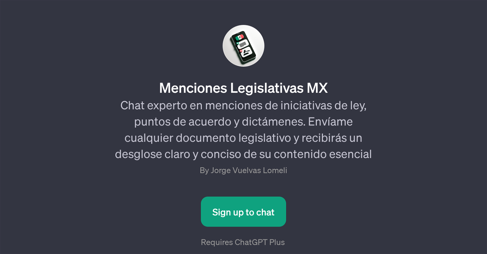 Menciones Legislativas MX website