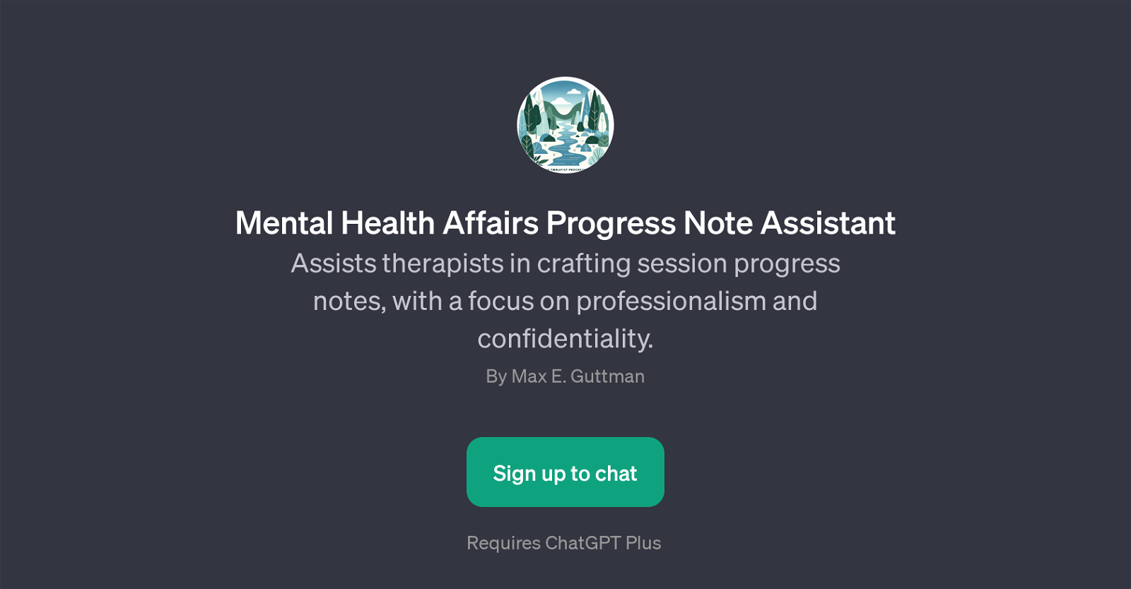 Mental Health Affairs Progress Note Assistant website