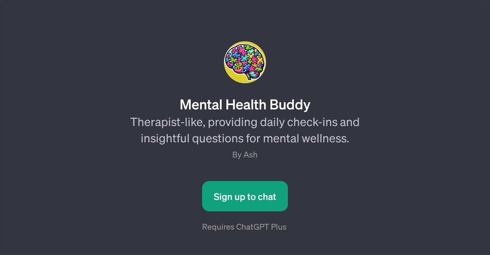 Mental Health Buddy website